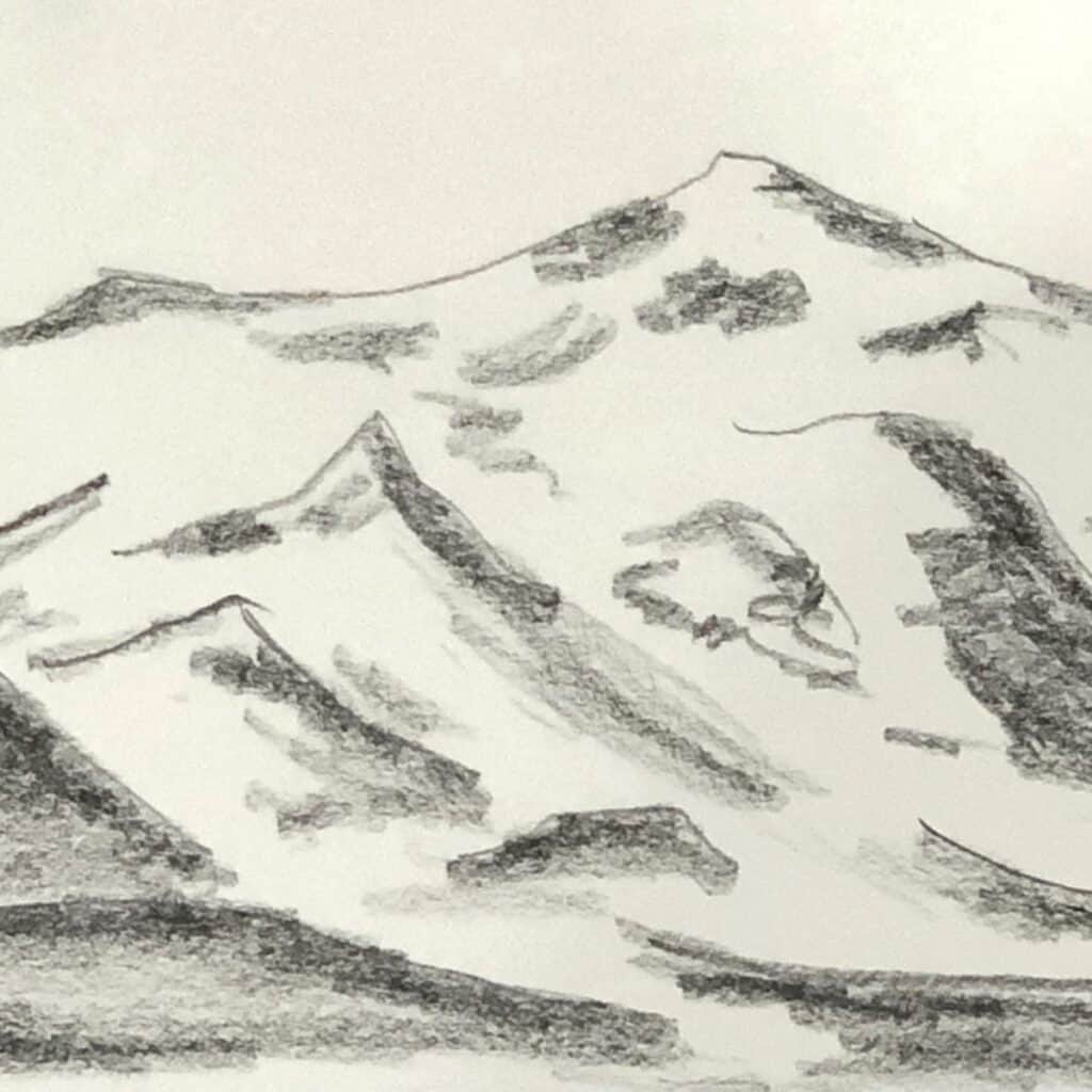 Mountain Drawing Images - Free Download on Freepik