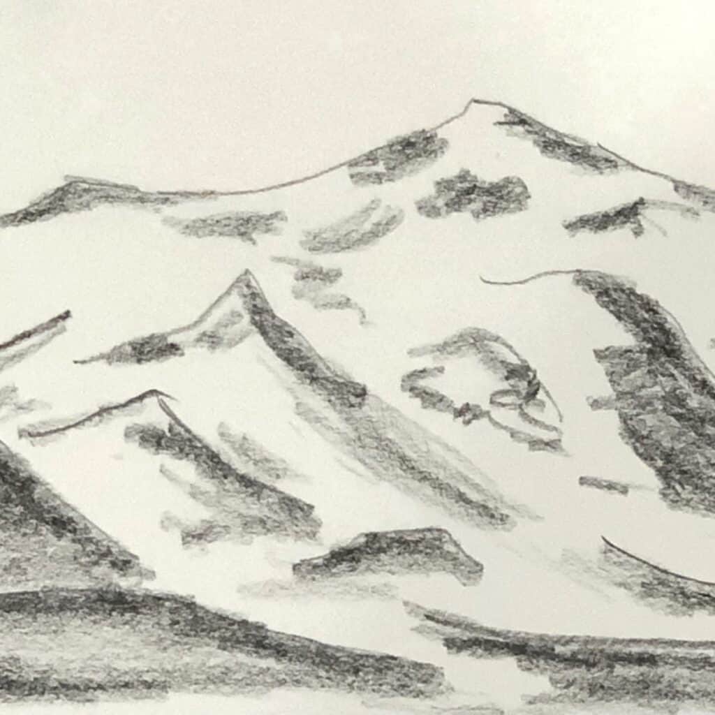 Drawing Mountains Pencil - Free photo on Pixabay - Pixabay