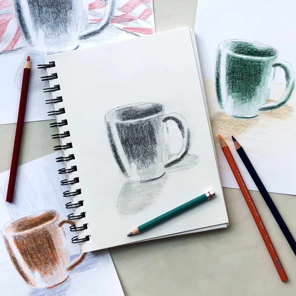 drawing ideas  Tazas de cafe dibujo Dibujos a carboncillo faciles  Dibujos a lapiz carboncillo