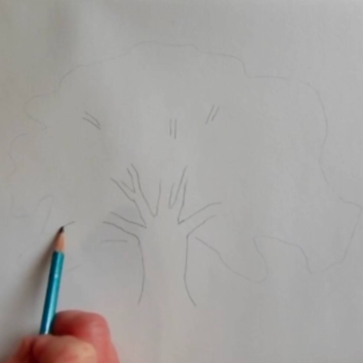 Simple tree sketch | Tree drawing simple, Tree drawing, Tree sketches-saigonsouth.com.vn
