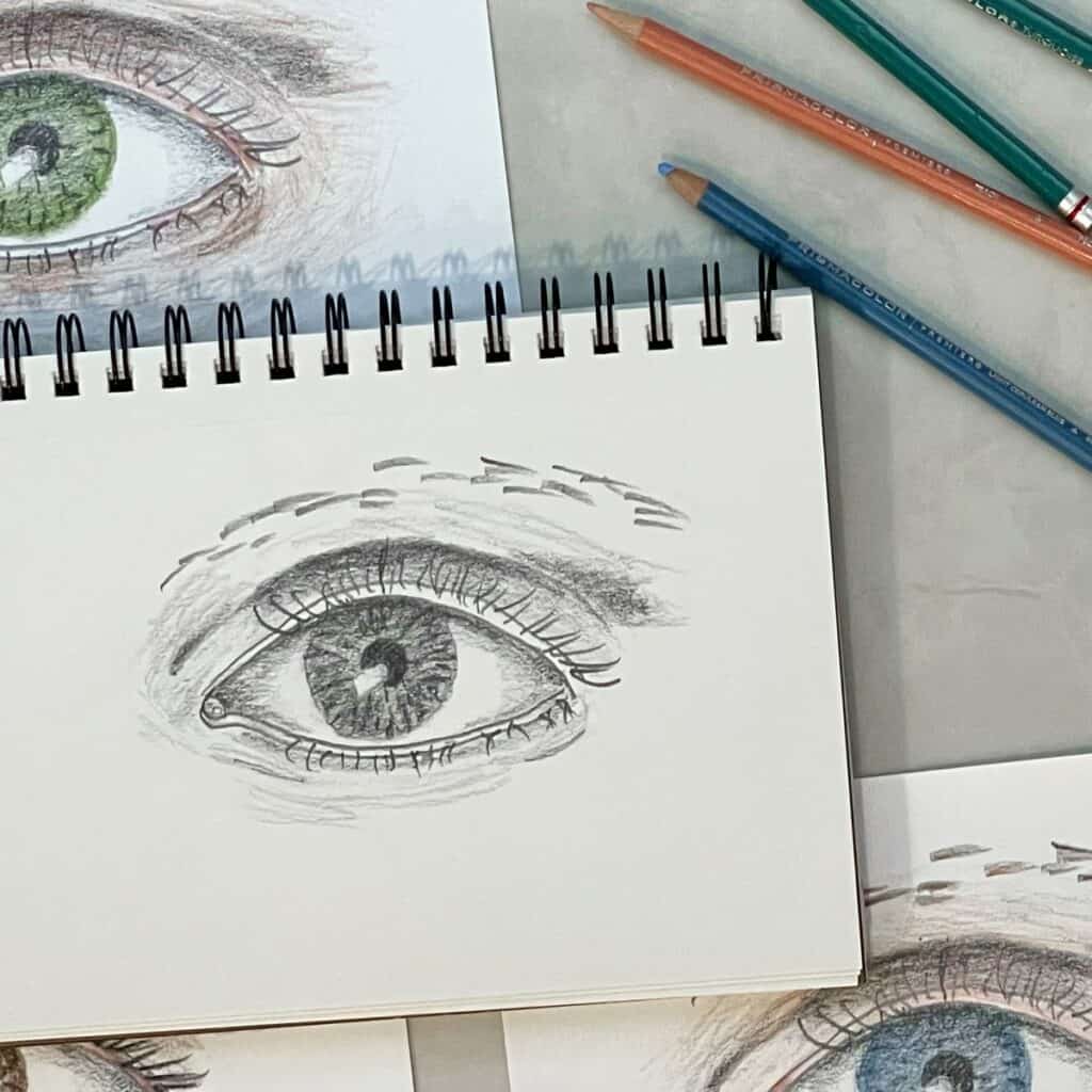 How to Sketch a Simple Eye Step-by-step Drawing Tutorial - artlooklearn.com